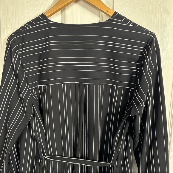 Zara striped duster/longline wrap/cardigan, striped, tie waist. Size M. Stunning - Picture 10 of 11